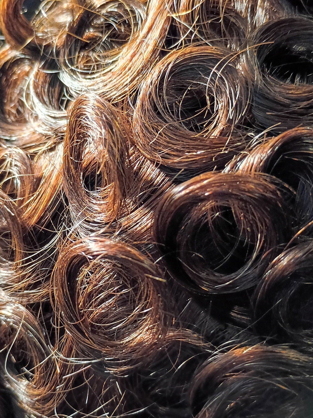 Natural Dark Brown Curly Hair Piece - Women Hair